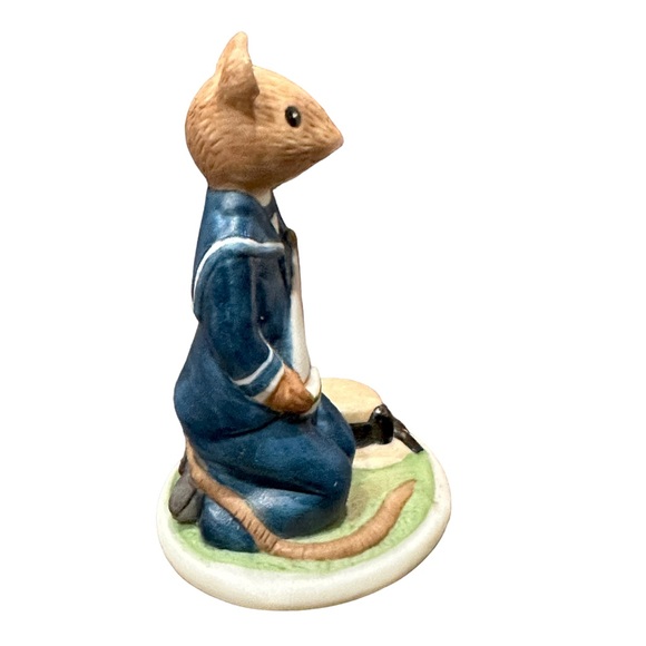 Vintage 1985 Franklin Mint Woodhouse Mouse Rupert Porcelain Figurine - Picture 4 of 8
